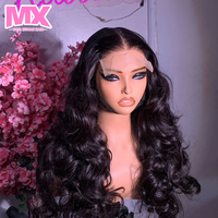 Peluca frontal de encaje completo HD, pelucas de cabello humano con encaje transparente, 200% ondulado, cabello humano virgen indio natural al por mayor