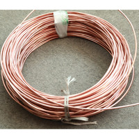 Fil de cuivre rouge T2 de haute pureté / Fil de cuivre nu souple pour applications électriques, découpe et soudage, 99,99 % Cu