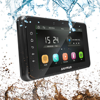 Rhythm 8 pulgadas IPX6 Radio Marina impermeable con CarPlay Android Auto BT 5,0 AM FM receptor para barco Golf Cart ATV