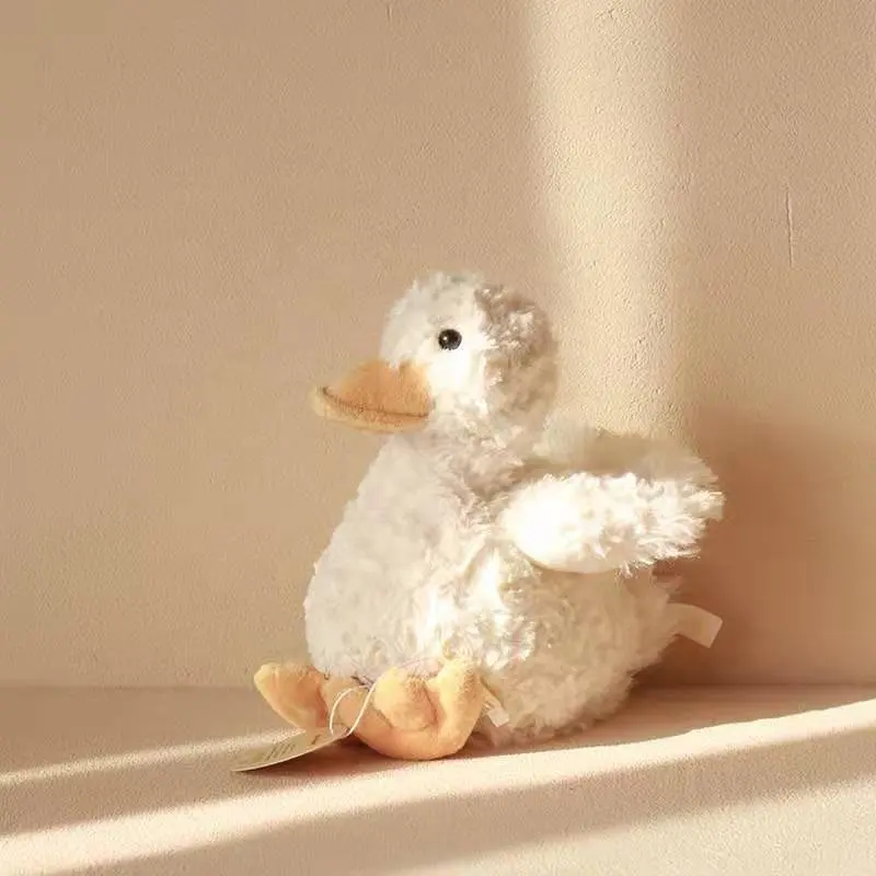 Suka Diemong Krim Angsa Anak-anak Hewan Boneka Mewah Bebek Lembut Boneka Angsa Putih Mainan