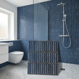 กระเบื้องโมเสคเซรามิกติดผนังลายคิทแคทสีน้ำเงินโบราณสำหรับผนังครัว - Product Image 1