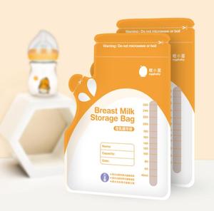 Customize logo breast milk storage bags for baby
