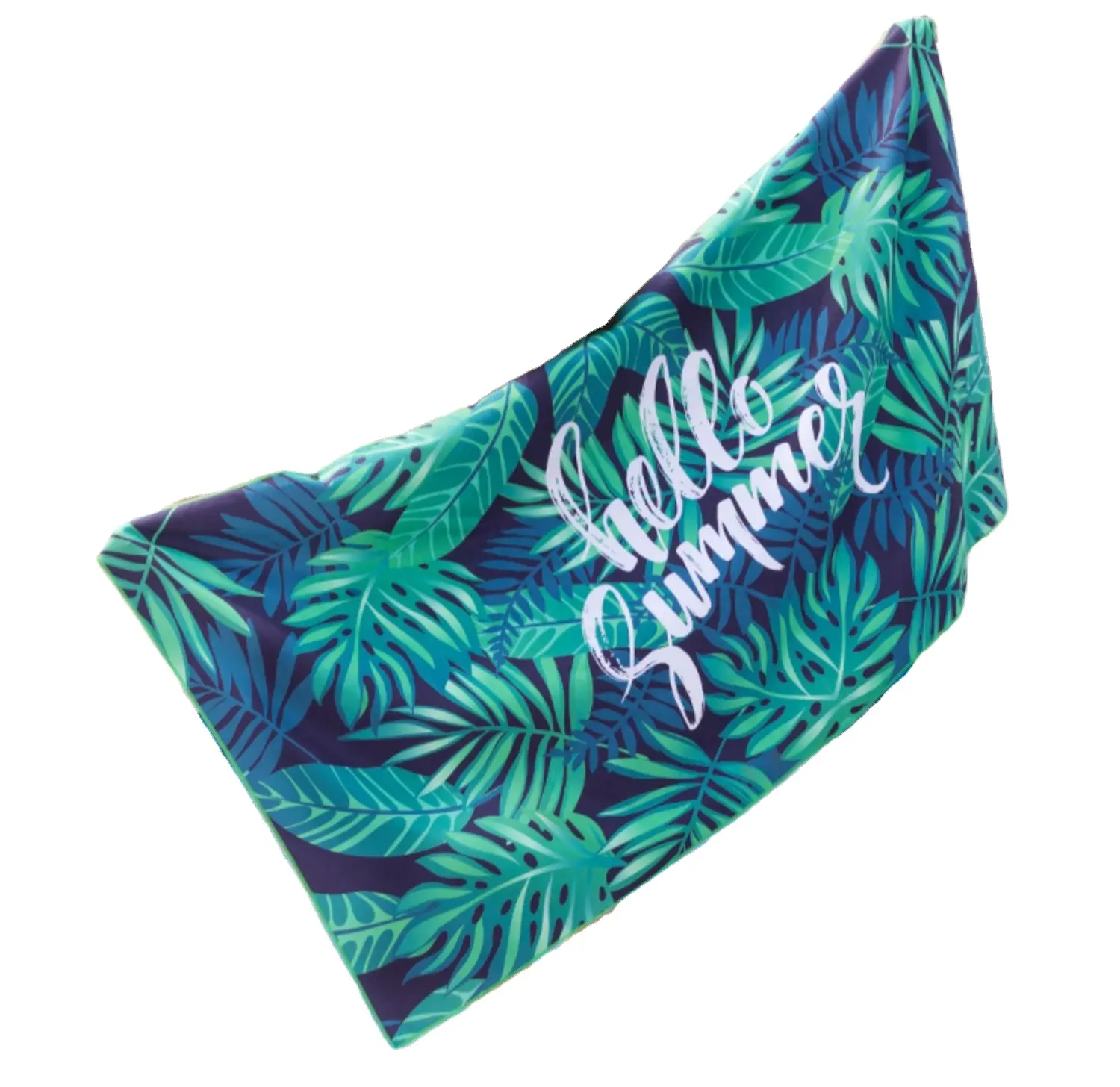XIAOAO Recycled microfiber beach towel printed suede yoga towel with custom logo