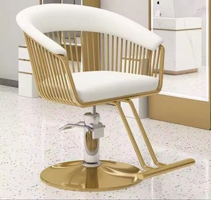 Chaise de coiffeur simple et pliable en métal, réglable en hauteur, pour salon de beauté - Product Image 3