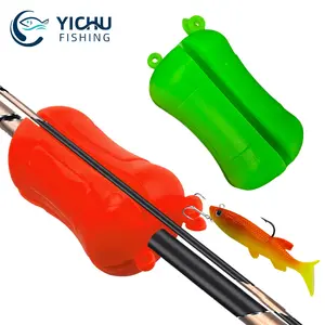 Silicone Fishing Rod Accessories Portable Rubber Fishing Pole Clip Soft Fishing Rod Fixed Ball