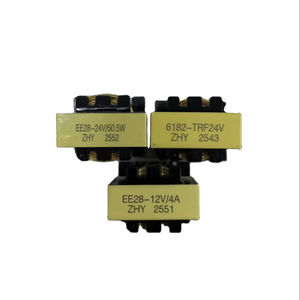 無料サンプル EE28 220VAC から 24VAC フェライトコア電源トランス 銅巻線 12V 24V 50W 高周波照明用 - Product Image 1