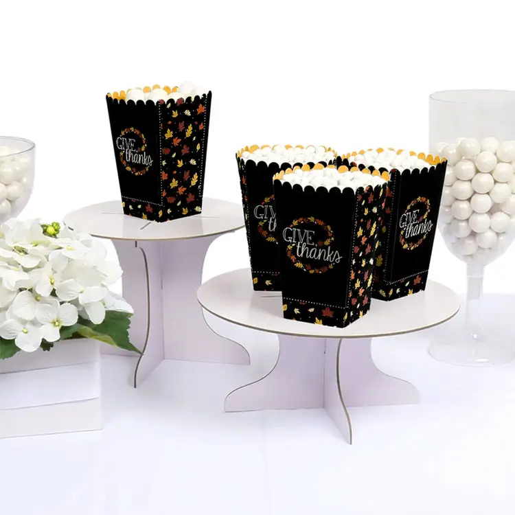 Nuovo design 2024 usa e getta scatola di caramelle scatola di Popcorn per cinema casa feste forniture all'ingrosso