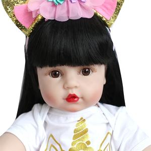 Poupée <span class=keywords><strong>Reborn</strong></span> <span class=keywords><strong>Bébé</strong></span> Princesse en Silicone <span class=keywords><strong>Réaliste</strong></span> Adorable de 60 cm <span class=keywords><strong>Très</strong></span> Grande - Product Image 4