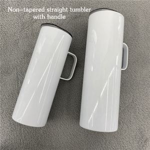 Mug de voyage isotherme droit non conique de 20 oz et 30 oz, résistant aux chocs, pour sublimation, avec poignée - Product Image 2