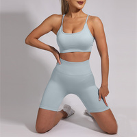 11 couleurs sans couture Shorts Fitness pantalon taille haute femmes bout à bout sans couture Sport collants courts Leggings vêtements d'entraînement