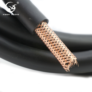 Câble d'alimentation <span class=keywords><strong>HIFI</strong></span> AC YIVO XSSH Audio <span class=keywords><strong>DIY</strong></span> OEM Hi-end FP-314AG noir en PVC 3 conducteurs OFC plaqué argent 13MM pour projecteur, voiture, applications électriques - Product Image 4