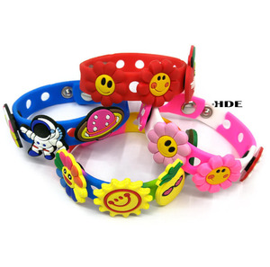 Accesorios Deportivos de Silicona para <span class=keywords><strong>Mujer</strong></span>, Pulseras Elásticas de 18 cm con Decoraciones de Clips Intercambiables de Colores - Product Image 5