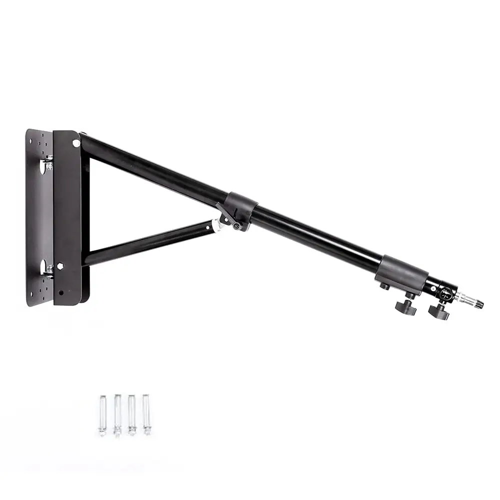 Wall Mounting Triangle Boom Arm for Photography Strobe Light  Softbox  Umbrella  Reflector and Ring Light  Support