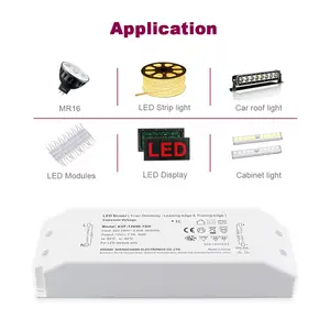 Uscita PWM 90w 12v 24v driver led di fabbrica driver scatola di plastica led alimentatore dimmerabile