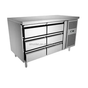 热商用柜台冰箱/110 /220v 2餐厅厨房用实心门冷藏工作台冰箱