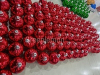 Décoration Boule à Miroir Gonflable Ballon Miroir Géant Sphère Miroir pour Fête Boule Rouge Scellée Grande Boule Brillante Couleur Rouge