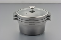 Lot de 4 casseroles antiadhésives très vendues avec couleurs dégradées et pièces en acier inoxydable – Nouveauté 2026 pour la cuisine domestique