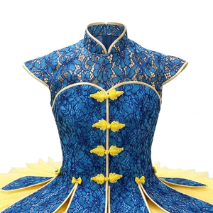 Traje de Ballet Clásico Profesional con Tutú de Diseño Oriental, Cuello Alto y Plataforma Rígida, Estilo Cascanueces y Té Chino - Product Image 2