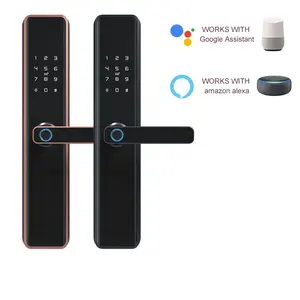 High Quality Remote Wifi Home Electronic Digital Smart Fingerprint Door Lock With Tuya App