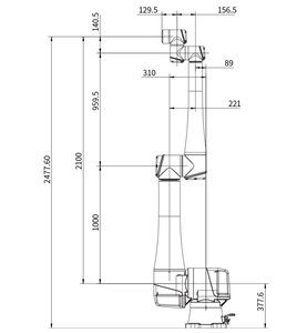 Cobot AUBO-iS35 ONA avec charge utile 35kg et portée du bras 2100mm - Product Image 5