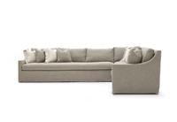 Canapé d'angle de luxe moderne pour salon, revêtement en tissu haute densité, base en bois massif, ensemble de canapés pour villa