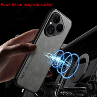 Funda de Lujo Ligera de Color Puro Serie P80Ultra con Orificio Grande para la Lente, Magnética, Protectora y Anti-Caídas para Teléfono Móvil