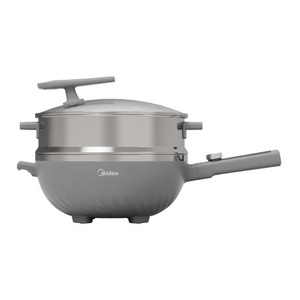 Sartén eléctrica Midea de 5,5 l, wok multifuncional antiadherente para uso doméstico y en dormitorios - Product Image 2
