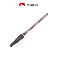 SHUANGJIA foret à ongles en carbure de tungstène 3/32 4mm mèches propres à cuticules coupe-manucure et Kit de perceuse outils de manucure essentiels