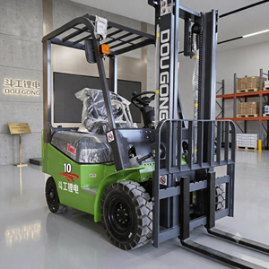 CE ISO Certified 1 Ton Lithium Battery Electric Forklift Small Forklift Long Working Hours Low Noise Zero Emission Eco-Friendly