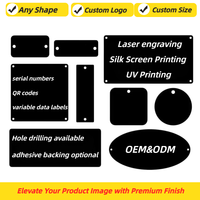 Placa de Metal con Logotipo en Relieve Personalizada, Código QR Impreso en Serigrafía, Etiquetas de Identificación de Acero Inoxidable y Aluminio, Número de Serie, Etiqueta con Nombre de Marca, Placa con Nombre