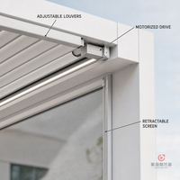 MEXIN Véranda préfabriquée en aluminium et verre pour balcon, terrasse, cour, toit, solarium, restaurant, café, hôtel - Vente en gros
