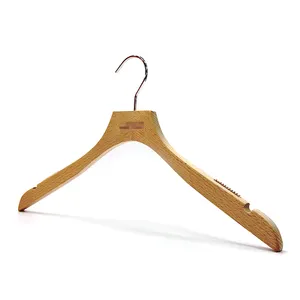 Supplier Custom Lipu Custom Logo Made High-End Black Set Wood Hangers