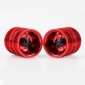 Venta al por Mayor de Llantas Delanteras de Aluminio y Goma y Cubo Trasero con Neumático para <span class=keywords><strong>Camiones</strong></span> <span class=keywords><strong>RC</strong></span> <span class=keywords><strong>Tamiya</strong></span> 1/14, Piezas de Remolque - Product Image 6