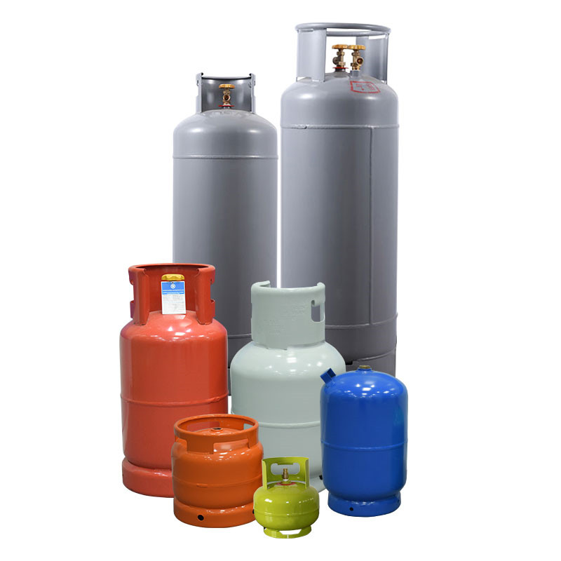 Lpg gaz silindirleri düşük basınçlı boş/dolum silindirleri 5KG/10KG/12KG/12.5KG/15KG/20KG/50KG