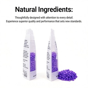 Perles de cire chaude 100g personnalisées sous marque privée, à base de colophane, pour épilation du visage, des jambes, des zones intimes et peaux sensibles, au miel - Product Image 4