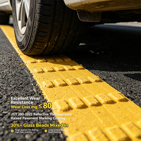Peinture routière thermoplastique en poudre 30 % pré-mélangée JT T280 2022, séchage rapide, brillante, pour marquage routier réfléchissant en relief
