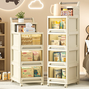 Nouveaux enfants ensemble de meubles de salon en plastique tiroir armoires de <span class=keywords><strong>rangement</strong></span> organisateur conception armoire vêtements boîtes jouets chambre stockage - Product Image 1