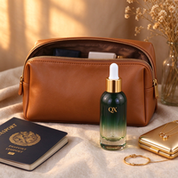 Flacon compte-gouttes en verre vert dégradé à fond épais 30 ml pour sérum, huile essentielle, emballage cosmétique de luxe