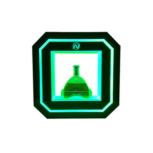 Led Illuminated Wine Holder Square Acrylic Green Party Serving Base For <b>Bar</b> Ktv - Product Image 5