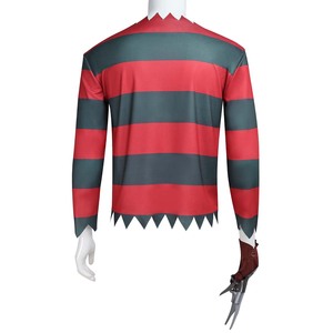<span class=keywords><strong>Disfraz</strong></span> de Halloween para Hombre y Mujer, <span class=keywords><strong>Disfraz</strong></span> de Terror de <span class=keywords><strong>Jason</strong></span>, Camiseta a Rayas, HORR-019 - Product Image 5