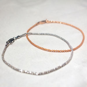 Catene di gioielli di moda 925 in <span class=keywords><strong>argento</strong></span> Shinny sottili Gypsophila a maglie di cavolfiore catena da donna regalo belle collane all'ingrosso - Product Image 3