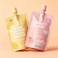 Pochettes souples personnalisées avec bec verseur 50ml 100ml 250ml pour cosmétiques, aliments, liquides, et recharge de savon liquide pour les mains