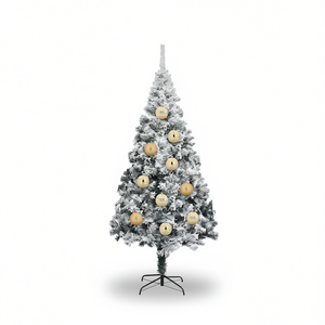 ชุดเครื่องประดับตกแต่งต้นคริสต์มาสทรงกลมสีทอง ทำจากพลาสติก สำหรับแขวนตกแต่งต้นไม้ 4 ชิ้น สไตล์เทศกาล ผลิตด้วยเครื่องจักร - Product Image 1