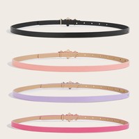 Nouvelle ceinture fine pour femme avec décoration florale, accessoire décontracté pour robe verte, pull, jean ou pantalon, look mignon pour étudiante