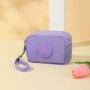 Nueva Bolsa de Llaves Simple Estilo Coreano para Hombre y Mujer, Monedero Impermeable de Nailon, Cartera Portátil para Tarjetas con Cierre para Viajes al Aire Libre - Product Image 1