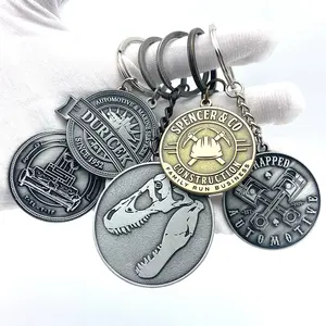 Nhà sản xuất kim loại chủ chốt 2D 3D in logo mềm men tùy chỉnh Keyring Keychain cho lưu niệm