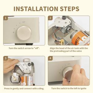 Réchaud de camping portable à gaz butane pour extérieur, cuisinière de camping, ustensiles de cuisson - Product Image 4