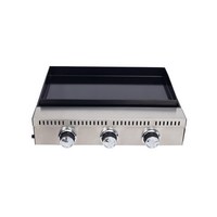 CE LFGB Plaque chauffante à gaz antiadhésive émaillée Cuisine extérieure Table Portable Barbecue Camping Plaque chauffante à gaz Bbq Grills