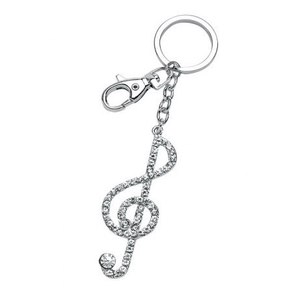Portachiavi a forma di chiave di violino - Accessorio a tema musicale senza scatola - Product Image 1