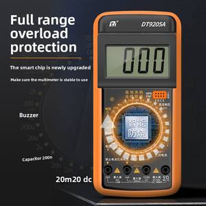 Multimètre numérique de haute précision 9205P-S 9205Pro résistant aux brûlures avec moteur 220V Garantie 1 an - Product Image 2